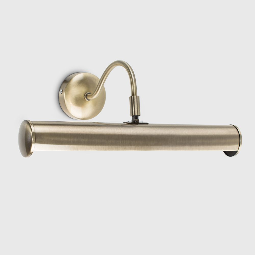 Antique brass picture light