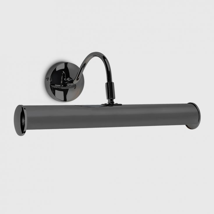 Black chrome wall light
