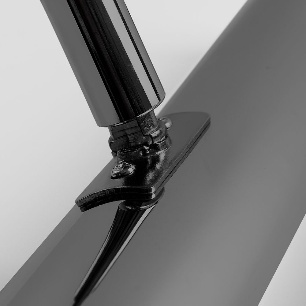 Black chrome wall light