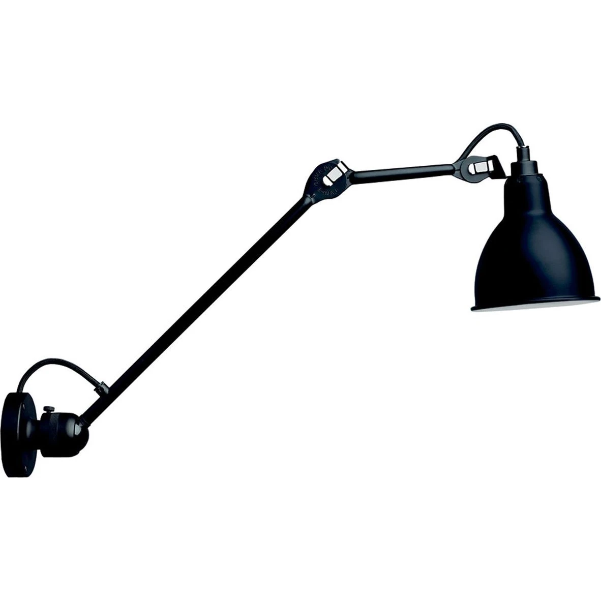 304L40 Lamp Gras Wall Light in black