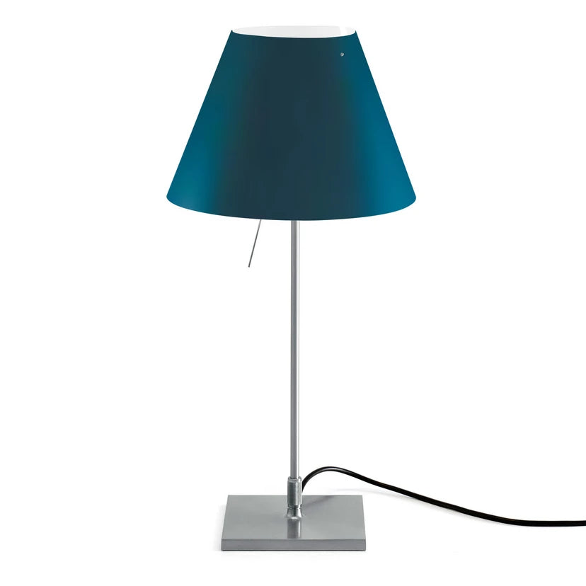LucePlan Costanza Table Lamp in Petrol Blue ex showroom display