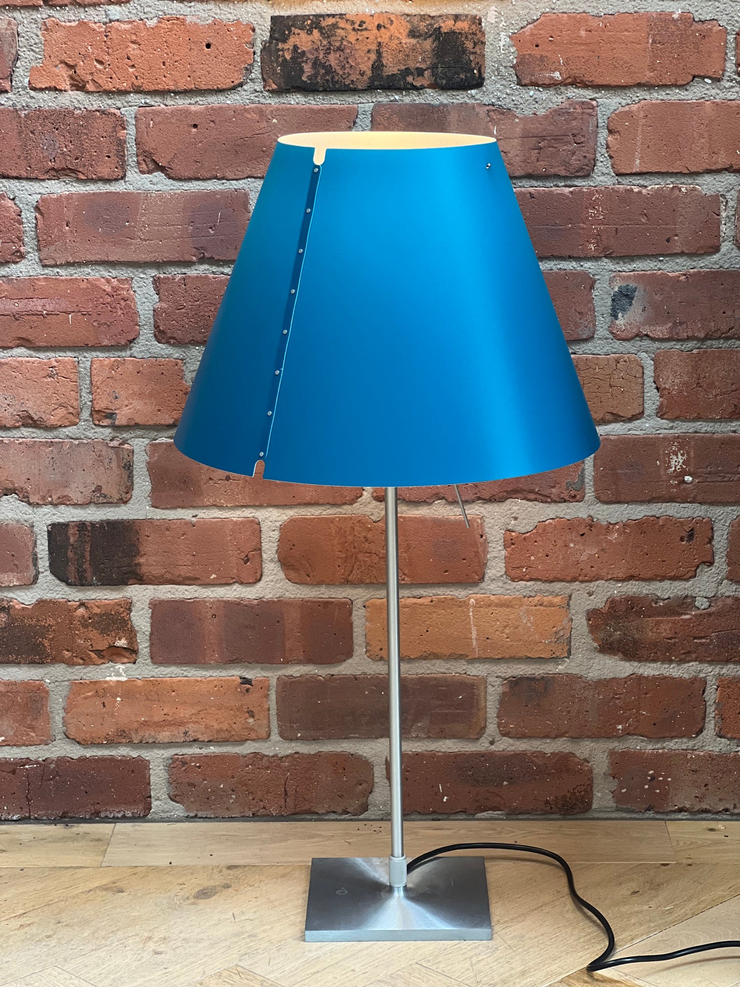 LucePlan Costanza Table Lamp in Petrol Blue ex showroom display