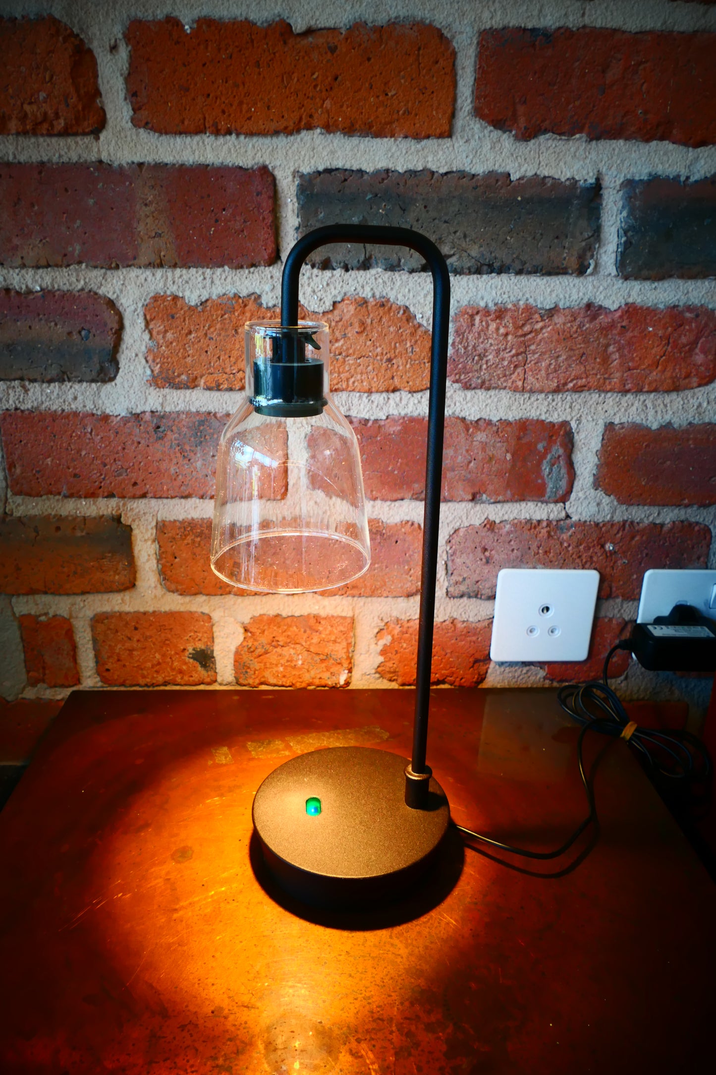 Drip /drop Bover Table Lamp Clear Glass shade