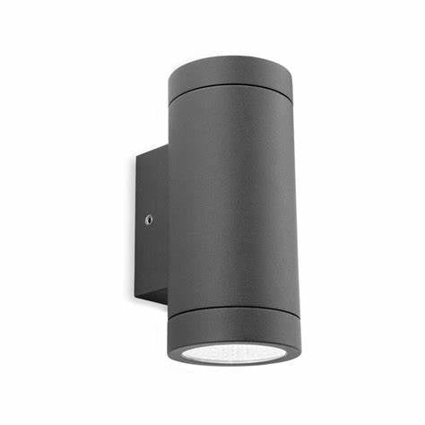 Black, up and down LED wall light