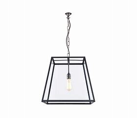 Quad pendant with brass and glass