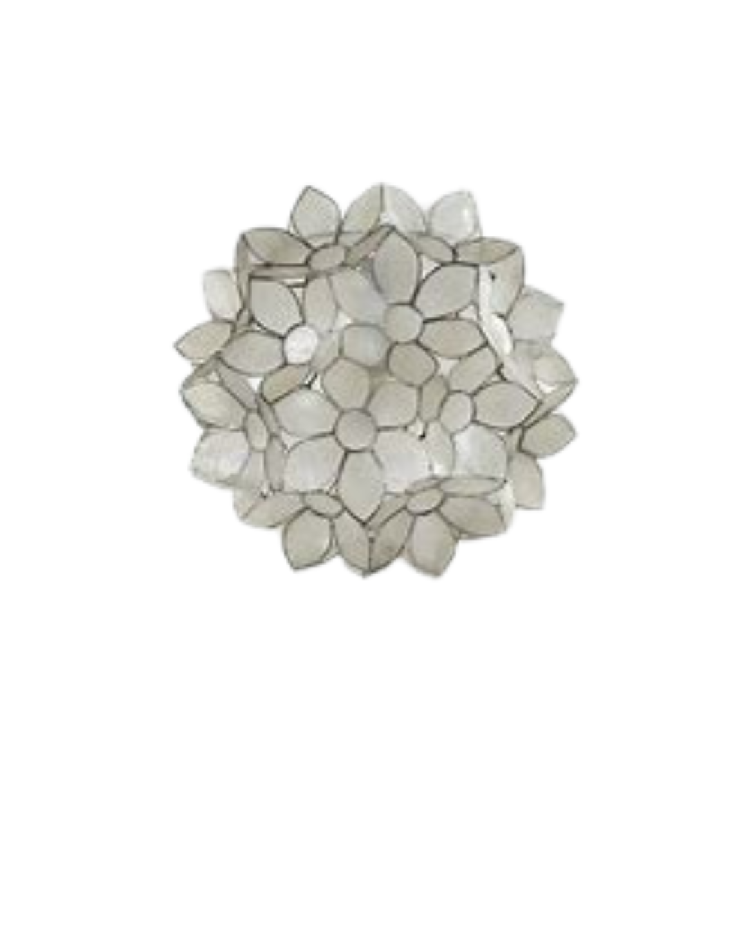 Capiz flower shade