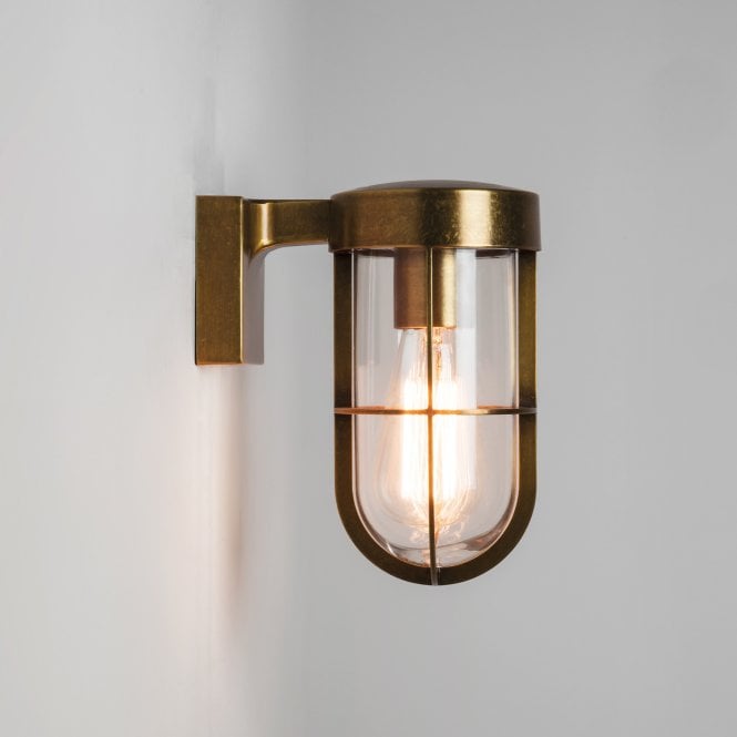 Cabin Wall Light Antique Brass